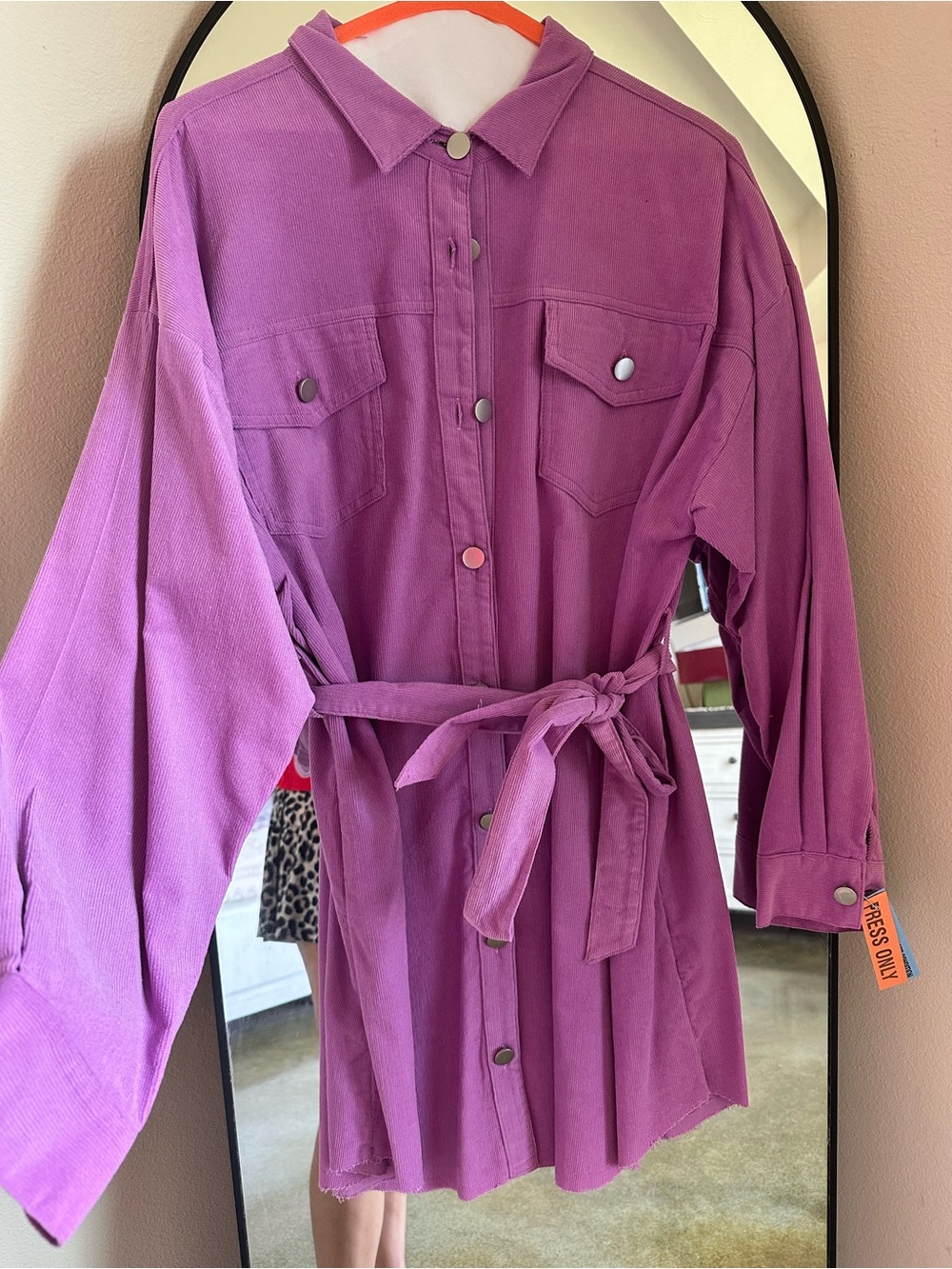 Purple Fringe Western Dress